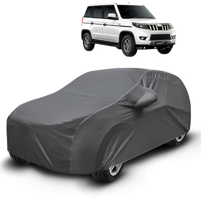 Auto Hub Car Cover For Mahindra Bolero Neo (With Mirror Pockets)(Grey)