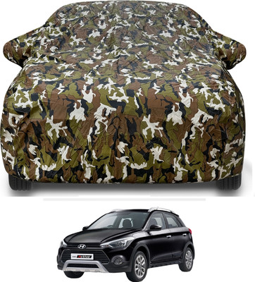 Auto Hub Car Cover For Hyundai i20 Active (With Mirror Pockets)(Brown)