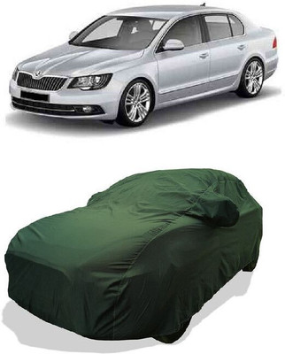 QLAX Car Cover For Maruti Superb Elegance 2.0 TDI CR AT (With Mirror Pockets)(Green)