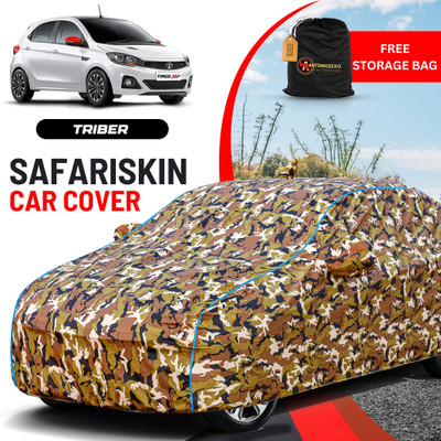AUTOMOZEXO Car Cover For Tata Tiago (With Mirror Pockets)(Multicolor)