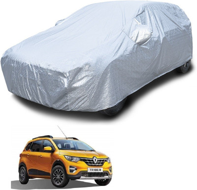 Euro Care Car Cover For Renault Triber (With Mirror Pockets)(Silver)