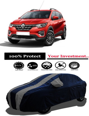 Amexride Car Cover For Renault Triber RXT Petrol (With Mirror Pockets)(Grey)