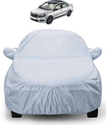 MOCKHE Car Cover For Skoda Rapid (With Mirror Pockets)(Silver)