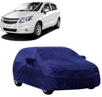 DreamRow Car Cover For Chevrolet Sail UVA (With Mirror Pockets)(Blue, For 2014 Models)