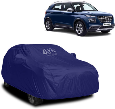 Y3H Car Cover For Hyundai Venue (With Mirror Pockets)(Blue)
