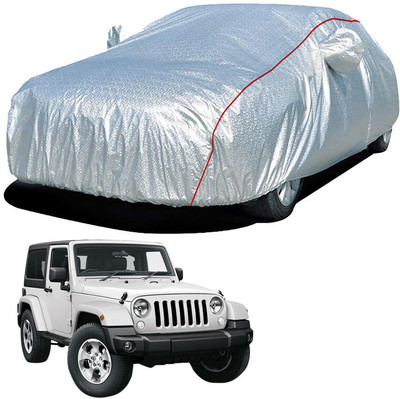 SS FOR YOUR SMART NEEDS Car Cover For Mahindra Jeep (With Mirror Pockets)(Silver)