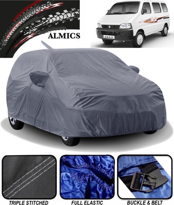 ALMICS Car Cover For Maruti Suzuki Eeco (With Mirror Pockets)(Grey)