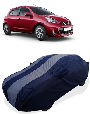 Coxtor Car Cover For Nissan Micra XV CVT (With Mirror Pockets)(Grey)