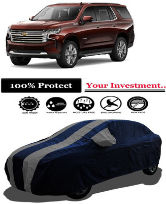 Amexride Car Cover For Chevrolet Tahoe 6.2L (With Mirror Pockets)(Grey)