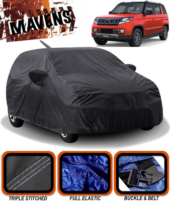 MAVENS Car Cover For Mahindra TUV300 (With Mirror Pockets)(Black)