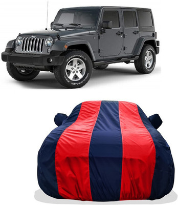 Tricway Car Cover For Jeep Wrangler Unlimited 3.6 4X4 (With Mirror Pockets)(Red)