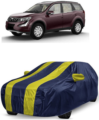 ANTOFY Car Cover For Mahindra XUV500 W10 1.99 mHawk (With Mirror Pockets)(Yellow, Blue)
