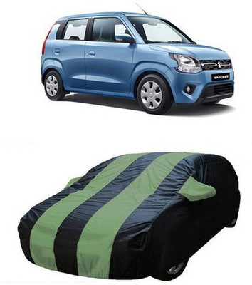 HDSERVICES Car Cover For Maruti Suzuki WagonR (With Mirror Pockets)(Green)