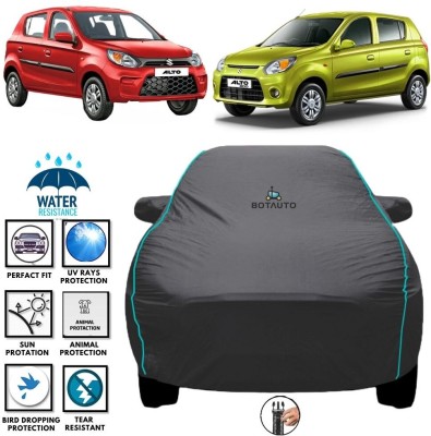 BOTAUTO Car Cover For Maruti Suzuki Alto 800, Alto 800 LX, Universal For Car (With Mirror Pockets)(Grey, For 2008, 2009, 2010, 2011, 2012, 2013, 2014, 2015, 2016, 2017, 2018, 2019, 2020, 2021, 2022, 2023 Models)