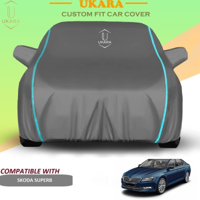 Ukara Car Cover For Skoda Superb (With Mirror Pockets)(Grey)