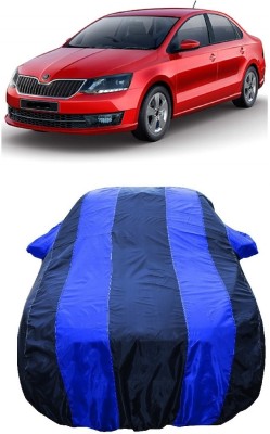 Wegather Car Cover For Skoda Rapid (With Mirror Pockets)(Blue)