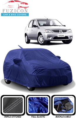 FUZICON Car Cover For Mahindra Logan (With Mirror Pockets)(Blue)