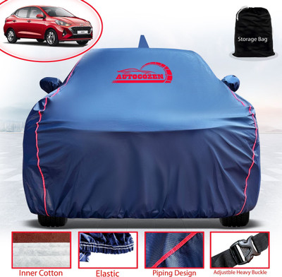 AUTOCOZEN WATERPROOF Car Cover For Hyundai Aura (With Mirror Pockets)(Blue)
