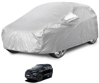Auto Hub Car Cover For Tata Safari (With Mirror Pockets)(Silver)