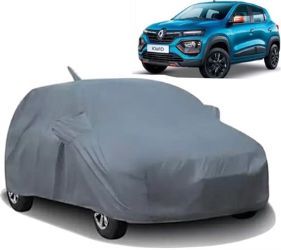 Swarish Car Cover For Renault Kwid (With Mirror Pockets)(Grey)