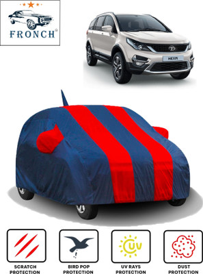 FRONCH Car Cover For Tata Hexa (With Mirror Pockets)(Red, Blue)
