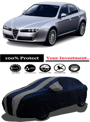 Amexride Car Cover For Alfa Romeo Sedan 159 2.4 JTD (With Mirror Pockets)(Grey)