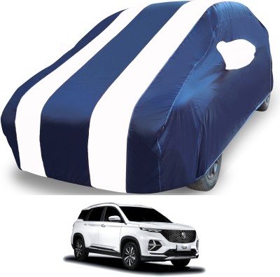 MOCKHE Car Cover For MG Hector Plus (With Mirror Pockets)(White)