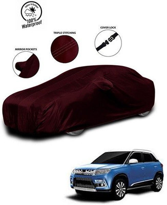 ANTHUB Car Cover For Maruti Suzuki Grand Vitara (With Mirror Pockets)(Red)