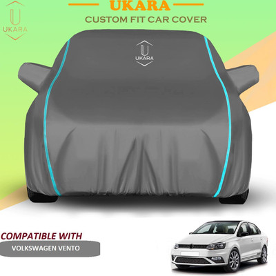 Ukara Car Cover For Volkswagen Vento (With Mirror Pockets)(Grey)