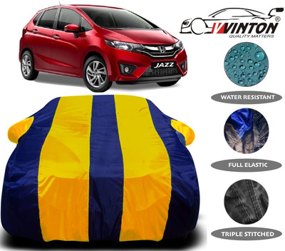 V VINTON Car Cover For Honda Jazz (With Mirror Pockets)(Multicolor)