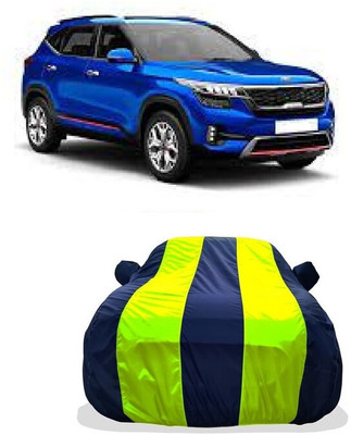 Tricway Car Cover For Kia Seltos HTX Plus 1.5 Diesel (With Mirror Pockets)(Yellow)
