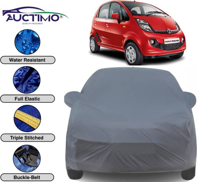 AUCTIMO Car Cover For Tata Nano (With Mirror Pockets)(Grey)