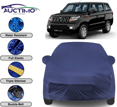 AUCTIMO Car Cover For Mahindra TUV300 (With Mirror Pockets)(Blue)