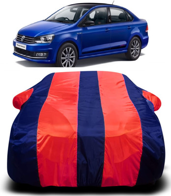 S Shine Max Car Cover For Volkswagen Vento (With Mirror Pockets)(Multicolor)