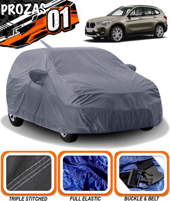 prozas Car Cover For BMW X1 (With Mirror Pockets)(Grey)