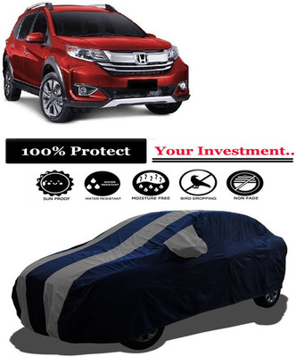 Amexride Car Cover For Honda BRV (With Mirror Pockets)(Grey)