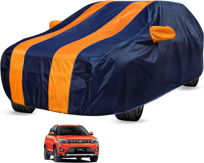 Auto Hub Car Cover For Mahindra XUV 300 (With Mirror Pockets)(Blue, Orange)