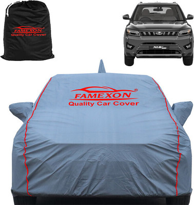 FAMEXON Car Cover For Mahindra XUV 300 (With Mirror Pockets)(Grey)