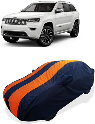 Coxtor Car Cover For Jeep Grand Cherokee Summit 4X4 Diesel (With Mirror Pockets)(Orange)
