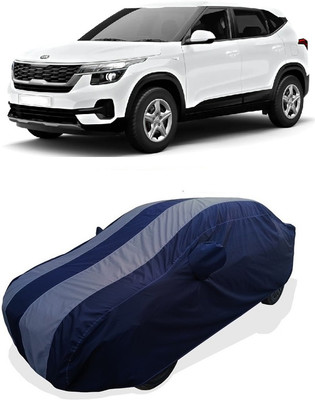 Coxtor Car Cover For Kia Seltos HTX G Petrol (With Mirror Pockets)(Grey)
