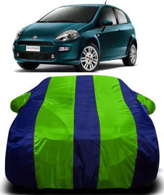 AXLOZ Car Cover For Fiat Grande Punto (With Mirror Pockets)(Multicolor)