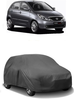 ARNEJA Car Cover For Tata Indica Vista (Without Mirror Pockets)(Grey)