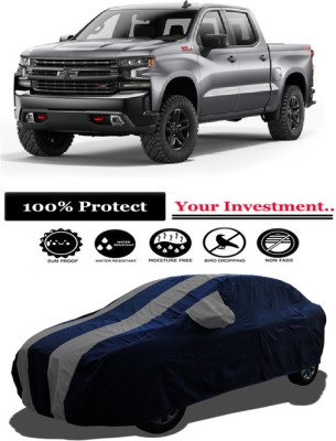 Amexride Car Cover For Chevrolet Silverado 6.2L (With Mirror Pockets)(Grey)