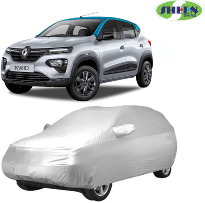 Sheen Car Cover For Renault Kwid (Without Mirror Pockets)(Silver)