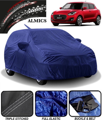 ALMICS Car Cover For Maruti Suzuki Swift AMT VDI (With Mirror Pockets)(Blue)