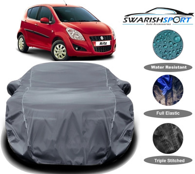 Swarish Car Cover For Maruti Suzuki Ritz (With Mirror Pockets)(Grey)