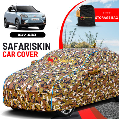 AUTOMOZEXO Car Cover For Mahindra Universal For Car (With Mirror Pockets)(Multicolor)