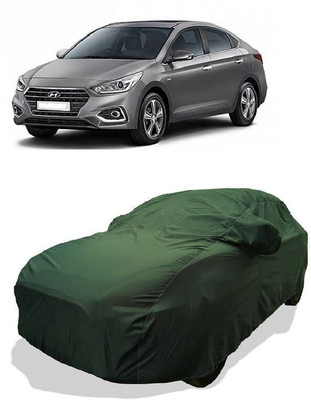 QLAX Car Cover For Maruti Verna 1.6 SX VTVT (With Mirror Pockets)(Green)