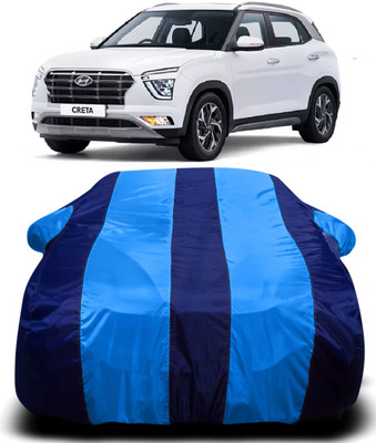 AXLOZ Car Cover For Hyundai Creta (With Mirror Pockets)(Multicolor)