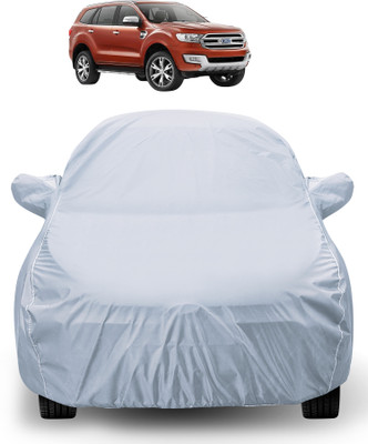 Auto Hub Car Cover For Ford Endeavour (With Mirror Pockets)(Silver)